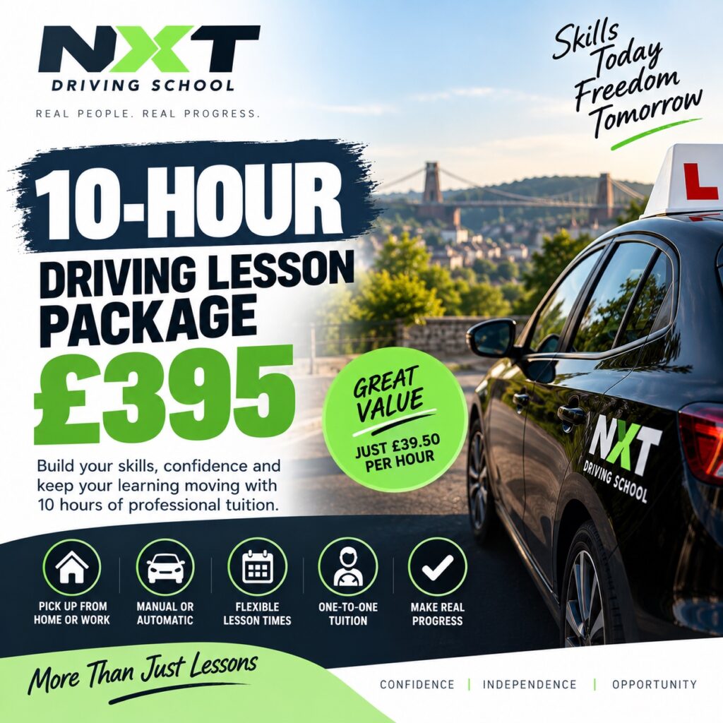 NXT Driving School 10-hour driving lesson package for £395